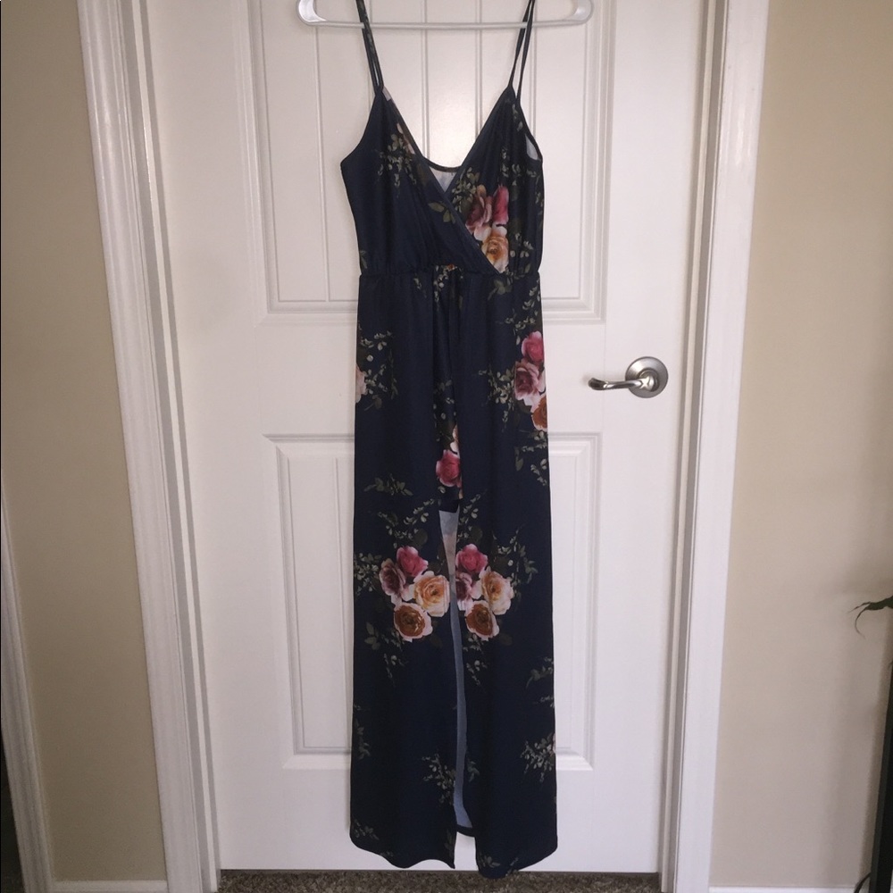 Floral maxi romper